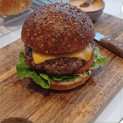 Doğal Hamburger Ekmeği (6 Adet Süt & Tereyağlı)