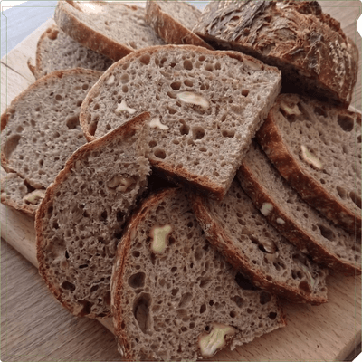 %100 Tam Buğday Cevizli Köy Ekmeği (900-1000 gr)