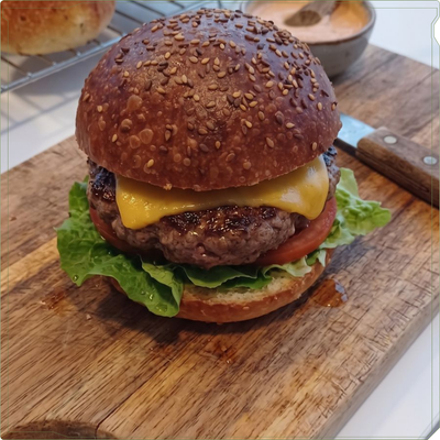 Doğal Hamburger Ekmeği (6 Adet Süt & Tereyağlı)