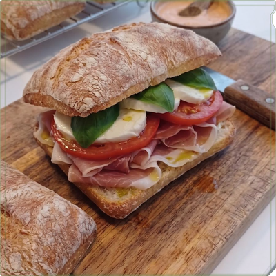 İtalyan Ciabatta Ekmeği (6'lı)
