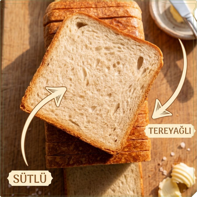 Köy Tost Ekmeği (Süt & Tereyağlı 850-900 gr)