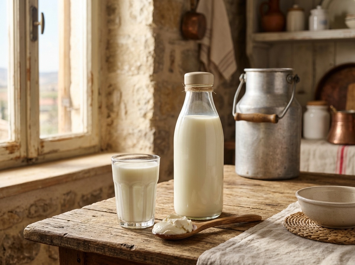 1 Litre Günlük Çiğ Manda Sütü